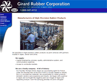 Tablet Screenshot of girardrubber.com